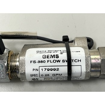 Varian E11130641 Gems 179992 FS-380 0.25GPM Flow Switch